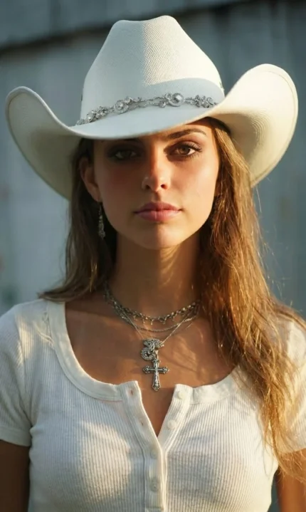 White Ivory Cowboy Hat