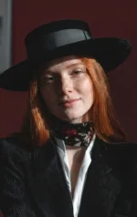 Black Bolero Hat Western Style - Image 2
