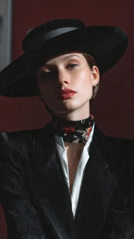 Black Bolero Hat Western Style