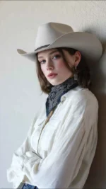 Flat Brim Cowboy Hat